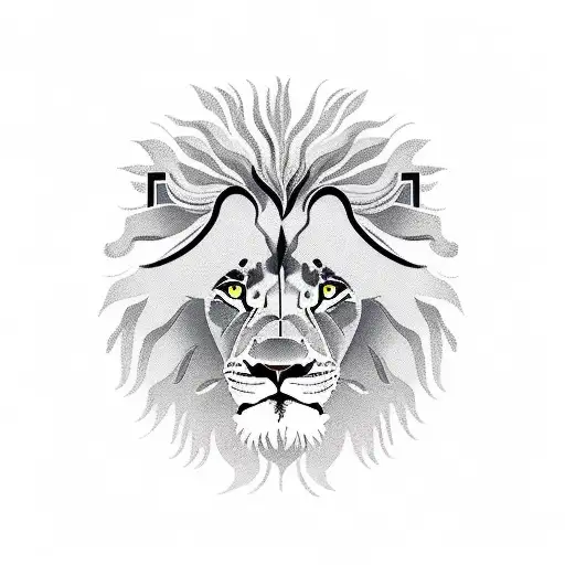 father, lion, son tattoo design idea