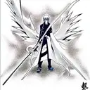 anime, bleach, bankai, Ichigo Kurasaki, tensa zangetsu, mask tattoo design idea
