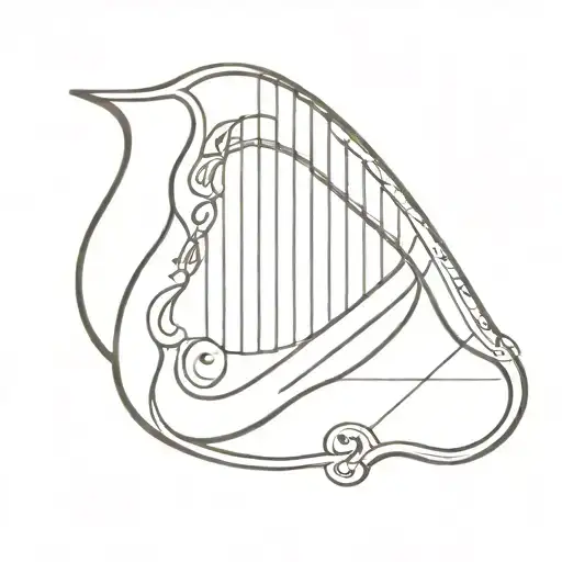 harp Guinness with AC/DC  tattoo design idea