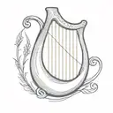 harp Guinness with AC/DC  tattoo design idea
