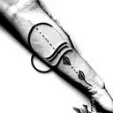 dedication to dad tattoo design idea