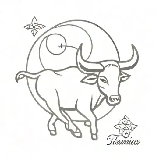 taurus moon heart tattoo tattoo design idea
