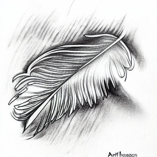 Feather tattoo design idea