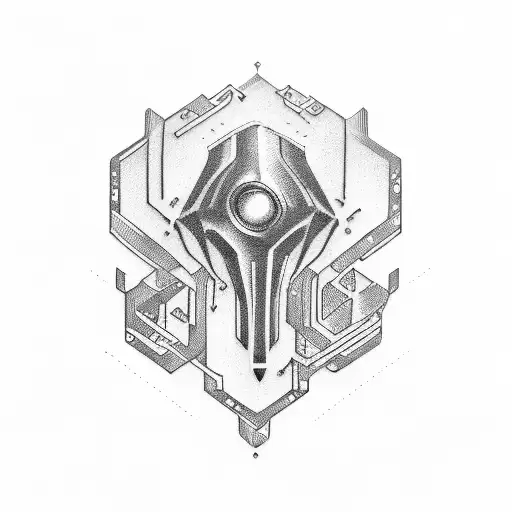 Take Me Under written out in full and T, M, and U letters in badge form tattoo design idea