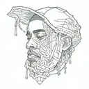 don toliver inspired tattoo design idea
