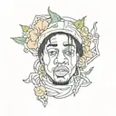don toliver inspired tattoo design idea