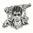 tony Montana tattoo design idea