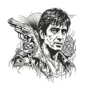 tony Montana tattoo design idea