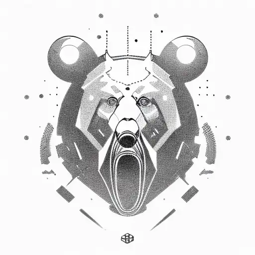 bear tattoo design idea