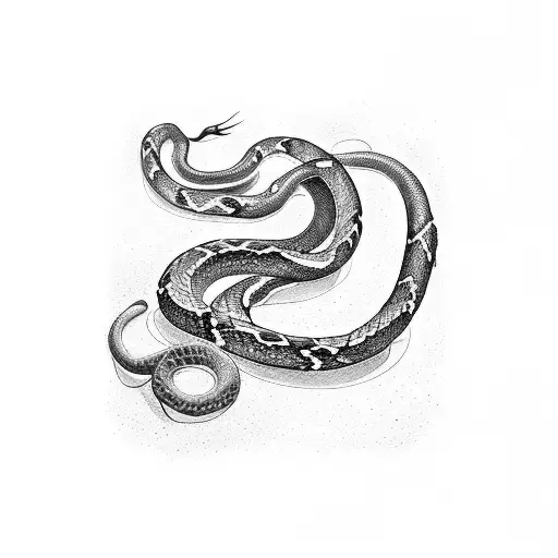 knife with snake wrapped around  tattoo design idea