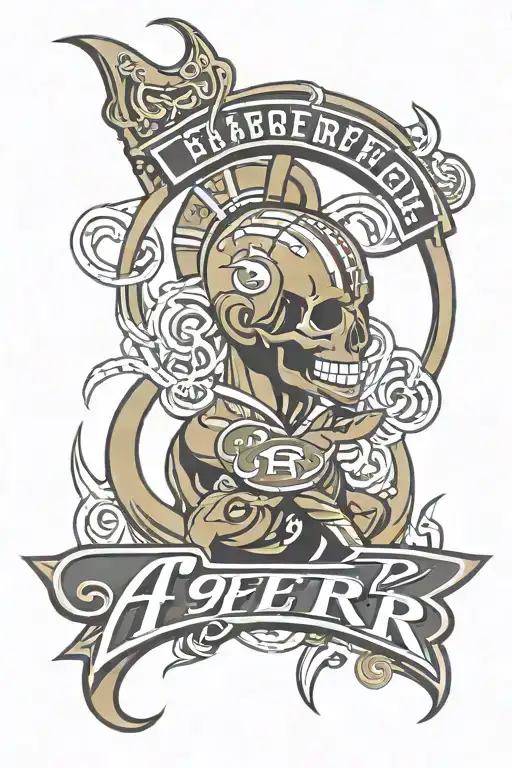 49er logo intertwined with kobe bryant symbol intertwined tattoo design idea