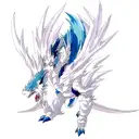 Blue-eyes white dragon tattoo design idea