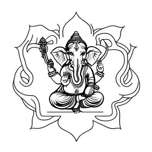 Ganesha tattoo design idea