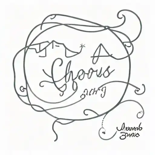 Illustrate a simple tattoo from the lyrics of the chorus of “after the storm” by Mumford and sons. tattoo design idea