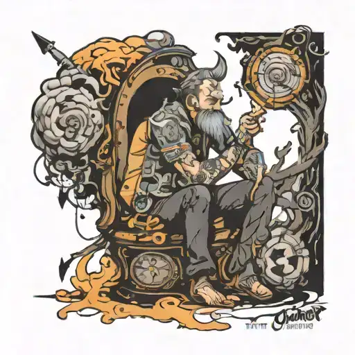 overthinker creative tattoo design idea