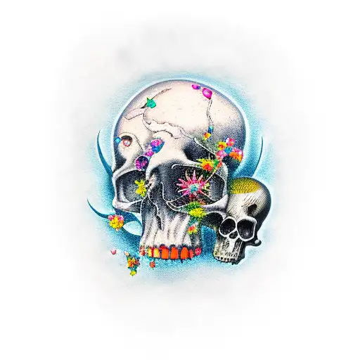 memento mori tattoo design idea