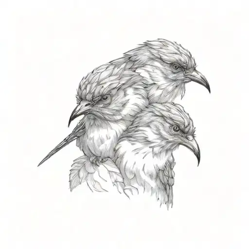 three little birds Ajax  tattoo design idea