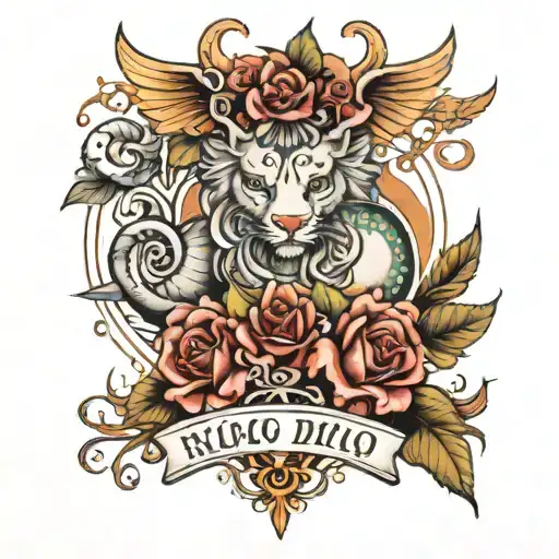 name and date of birth 10 10 2010 tattoo design idea
