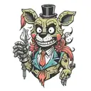five nights at freddys characters tattoo design idea