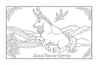 I am at your service Lebanon tattoo design idea