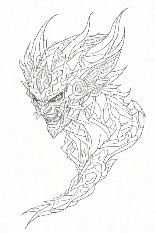 devilman crybaby tattoo design idea