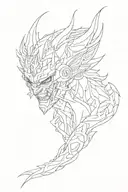 devilman crybaby tattoo design idea