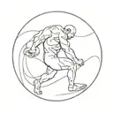 sisyphus tattoo design idea