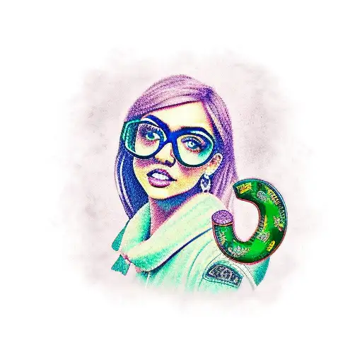 Jade with date 12 07 2023  tattoo design idea