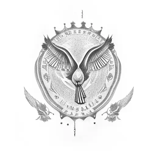 wild turkey feather with the words The King written in it  tattoo design idea