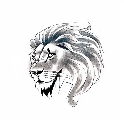 super hero dad advocates lion tattoo design idea