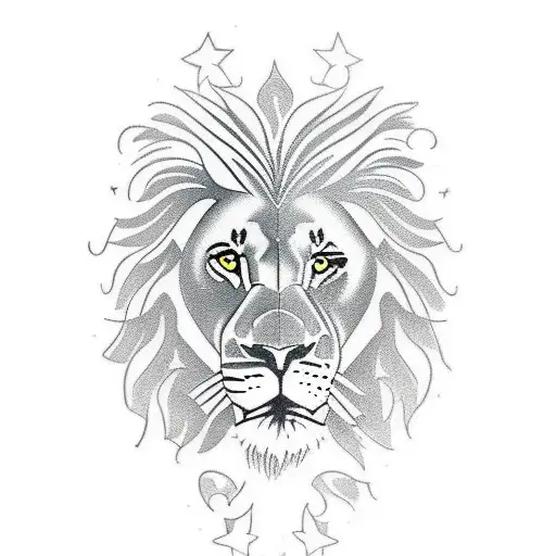 Temporary Tattoo Sticker Tiger Body Tattoo Sticker Lion(8pcs)