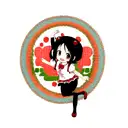 cute girl monkey  tattoo design idea