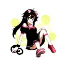 cute girl monkey  tattoo design idea