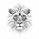 standing lion tattoo design idea