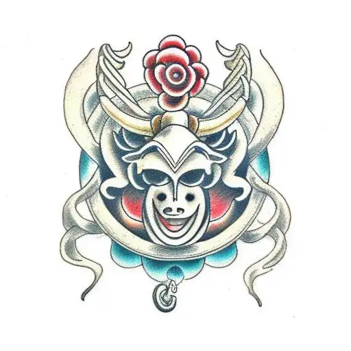 aries and gemini tattoo design idea