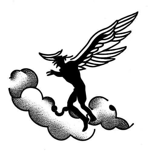 icarus  tattoo design idea