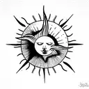 icarus  and the sun tattoo design idea