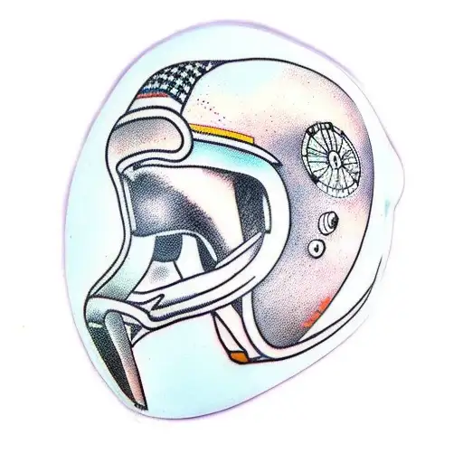 Motocross helmet tattoo design idea
