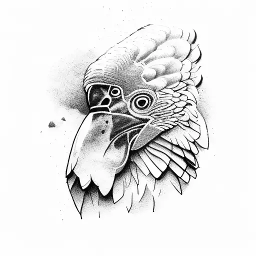 Andean Condor with a mountain behind tattoo design idea