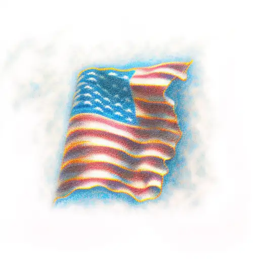 American flag  tattoo design idea