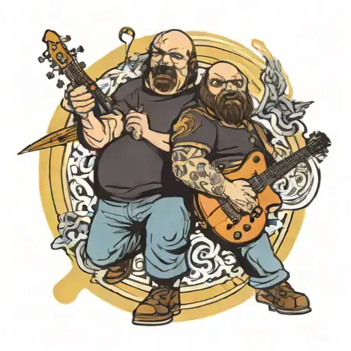 tenacious d tattoo design idea