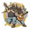 tenacious d tattoo design idea