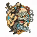 tenacious d tattoo design idea