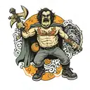 tenacious d tattoo design idea