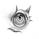 Saurons eye  tattoo design idea