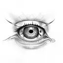 Saurons eye  tattoo design idea