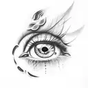 Saurons eye  tattoo design idea