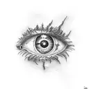 Saurons eye  tattoo design idea