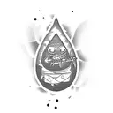  avocado ninja  tattoo design idea