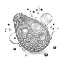  avocado ninja  tattoo design idea